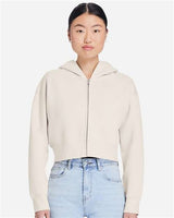 Lane Seven Women's Relaxed Cropped Full-Zip Hoodie Sweatshirt-3