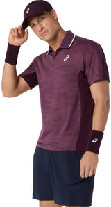 Asics Men's Match Jacquard Polo Short Sleeve Top-3