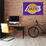 Rico Industries NBA  Los Angeles Lakers Purple 3' x 5' Banner Flag-1
