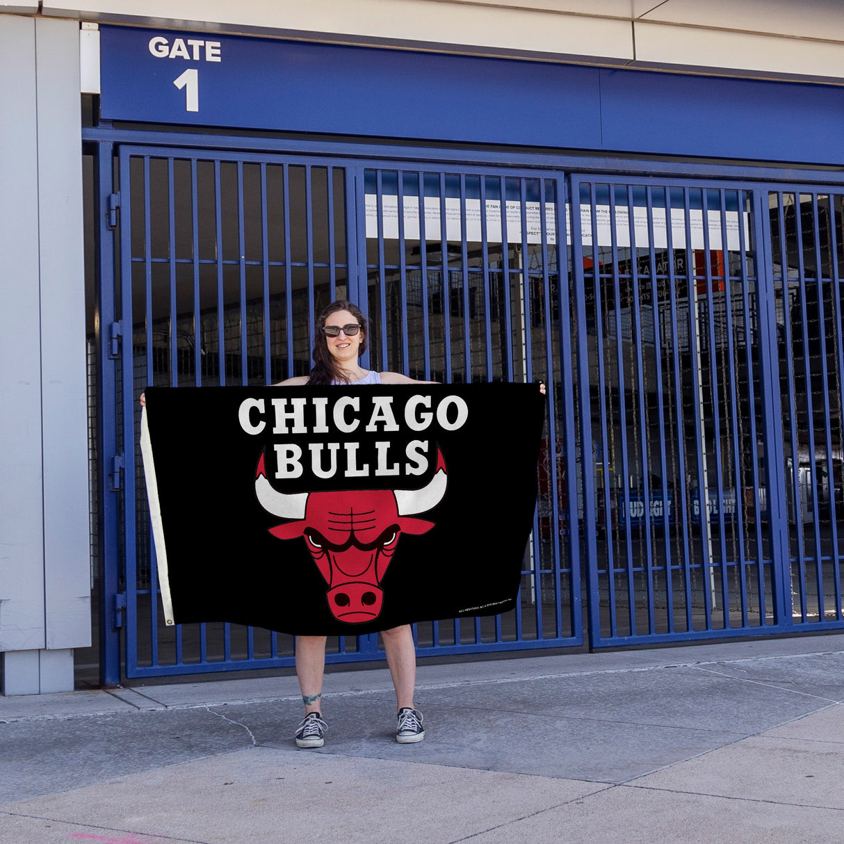 Rico Industries NBA  Chicago Bulls Standard 3' x 5' Banner Flag-4