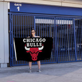 Rico Industries NBA  Chicago Bulls Standard 3' x 5' Banner Flag-4
