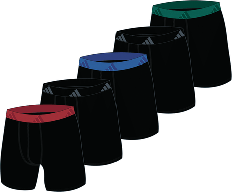 adidas Men's Classic All Day Microfiber 5-Pack Boxer Brief