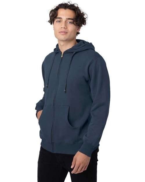 econscious Men's Heritage Full-Zip Hooded Sweatshirt-2