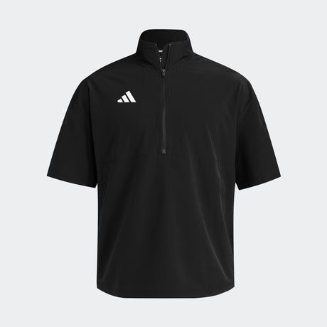 adidas Men's Short Sleeve Quarter Zip Woven Jacket