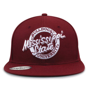 The Game Headwear Mississippi State Oversized Circle Snapback Collection Hat