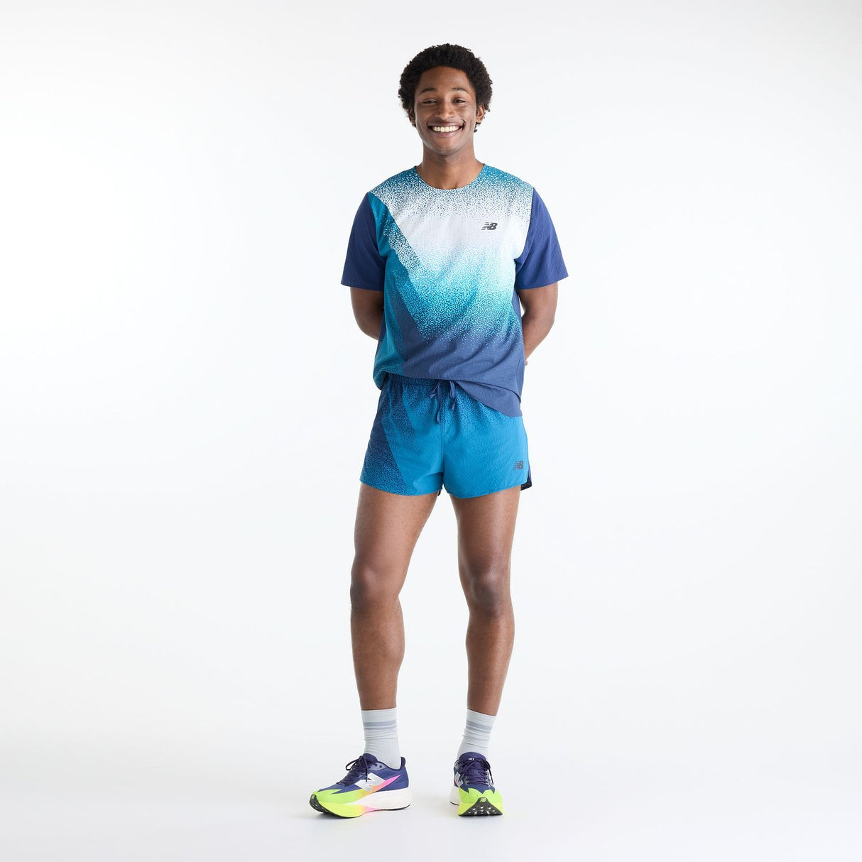 New Balance Men's RC Ultra Light Printed Shorts 3-1