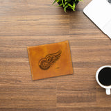 Rico Industries NHL  Detroit Red Wings  Laser Engraved Faux Leather Trifold Wallet-2