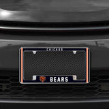 Rico Industries NFL  Chicago Bears Classic 12" x 6" Chrome License Plate Frame-1