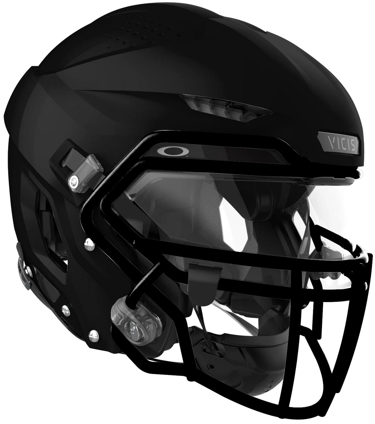 Vicis Adult Zero2 Elite Trench Football Helmet with Titanium Facemask & Oakley Eyeshield Vicis