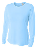 A4 Women's Long Sleeve Cooling Performance Crew