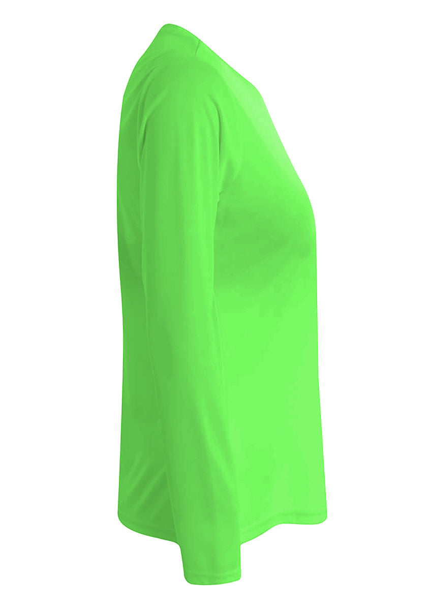 A4 Women's Long Sleeve Cooling Performance Crew