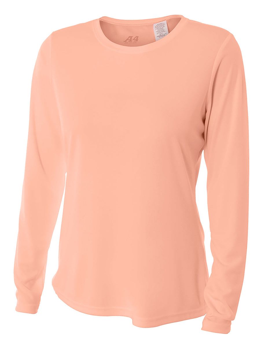 A4 Women's Long Sleeve Cooling Performance Crew