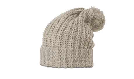 Richardson Chunk Cable Beanie with Cuff & Pom Richardson
