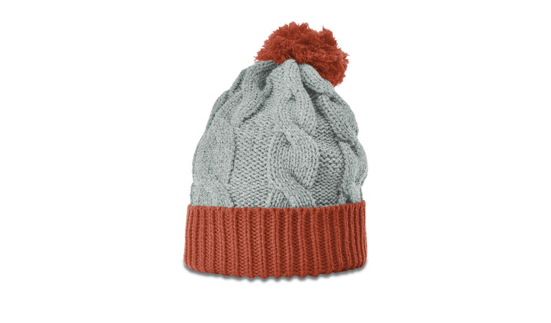 Richardson Chunk Twist Knit Beanie with Cuff & Pom