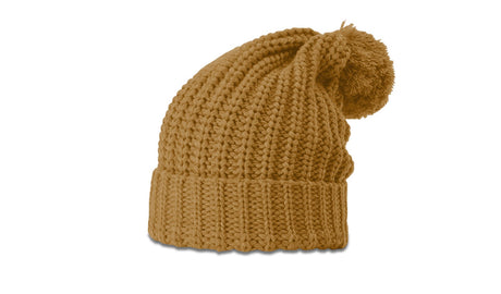 Richardson Chunk Cable Beanie with Cuff & Pom Richardson