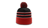 Richardson Striped Beanie with Cuff & Pom Richardson