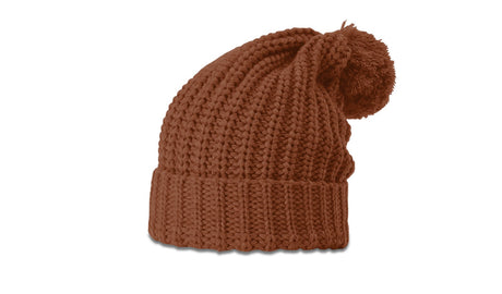 Richardson Chunk Cable Beanie with Cuff & Pom Richardson
