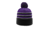 Richardson Striped Beanie with Cuff & Pom Richardson