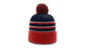 Richardson Striped Beanie with Cuff & Pom Richardson