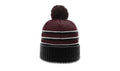 Richardson Striped Beanie with Cuff & Pom Richardson