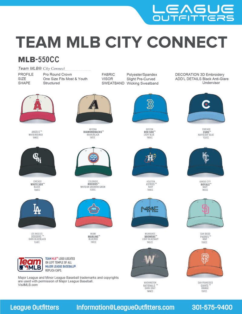 Team MLB City Connect Baseball hats