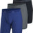 adidas Men's Microfiber 3-Pack Long Boxer Brief adidas