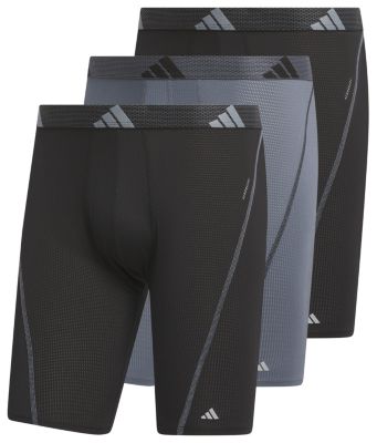 adidas Men's Performance Mesh 3-Pack Long Boxer Brief adidas