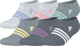 adidas Girl's Superlite 3.0 6-Pack No Show Socks adidas