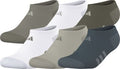 adidas Youth Athletic Cushioned 6-Pack No Show Socks adidas