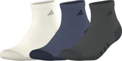 adidas Men's Cushioned 3.0 Color 3-Pack Quarter Socks