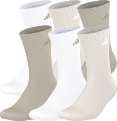 adidas Men's Athletic Cushioned 6-Pack Crew Socks