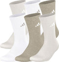 adidas Women's Athletic Cushioned 6-Pack Crew Socks adidas
