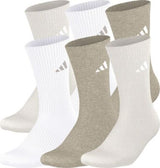 adidas Women's Athletic Cushioned 6-Pack Crew Socks adidas