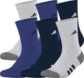 adidas Youth Athletic Cushioned 6-Pack Crew Socks adidas