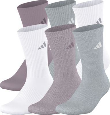 adidas Women's Athletic Cushioned 6-Pack Crew Socks adidas