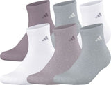 adidas Women's Athletic Cushioned 6-Pack Quarter Socks adidas
