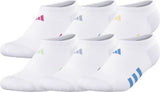 adidas Girl's Athletic Cushioned 6-Pack No Show Socks adidas