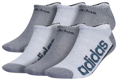 adidas Men's Superlite Linear 3 6-Pack No Show Socks adidas