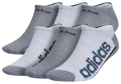 adidas Men's Superlite Linear 3 6-Pack No Show Socks