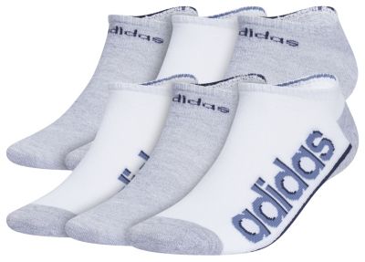 adidas Men's Superlite Linear 3 6-Pack No Show Socks adidas