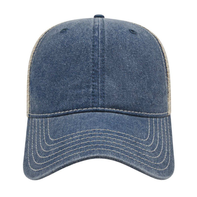 Cap America i3027 Washed Pigment Dyed with Washed Trucker Mesh Cap
