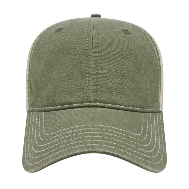 Cap America i3027 Washed Pigment Dyed with Washed Trucker Mesh Cap