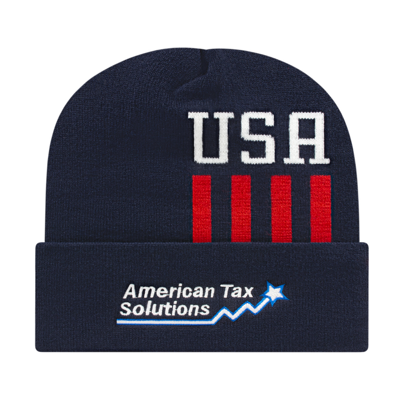 Cap America RKUSA12 Patriotic Knit Cap with Cuff