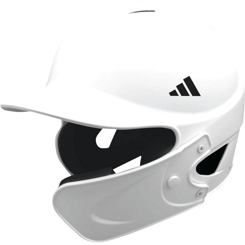 adidas White Batting Helmet With C-Flap