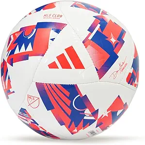 adidas MLS Club Soccer Ball (Red/White/Blue)