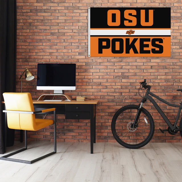 Rico Industries NCAA Oklahoma State Cowboys Bold 3' x 5' Banner Flag-1