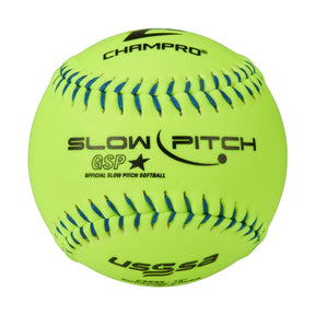 Champro One Dozen USSSA Slow Pitch .44 Synthetic 12" Softballs