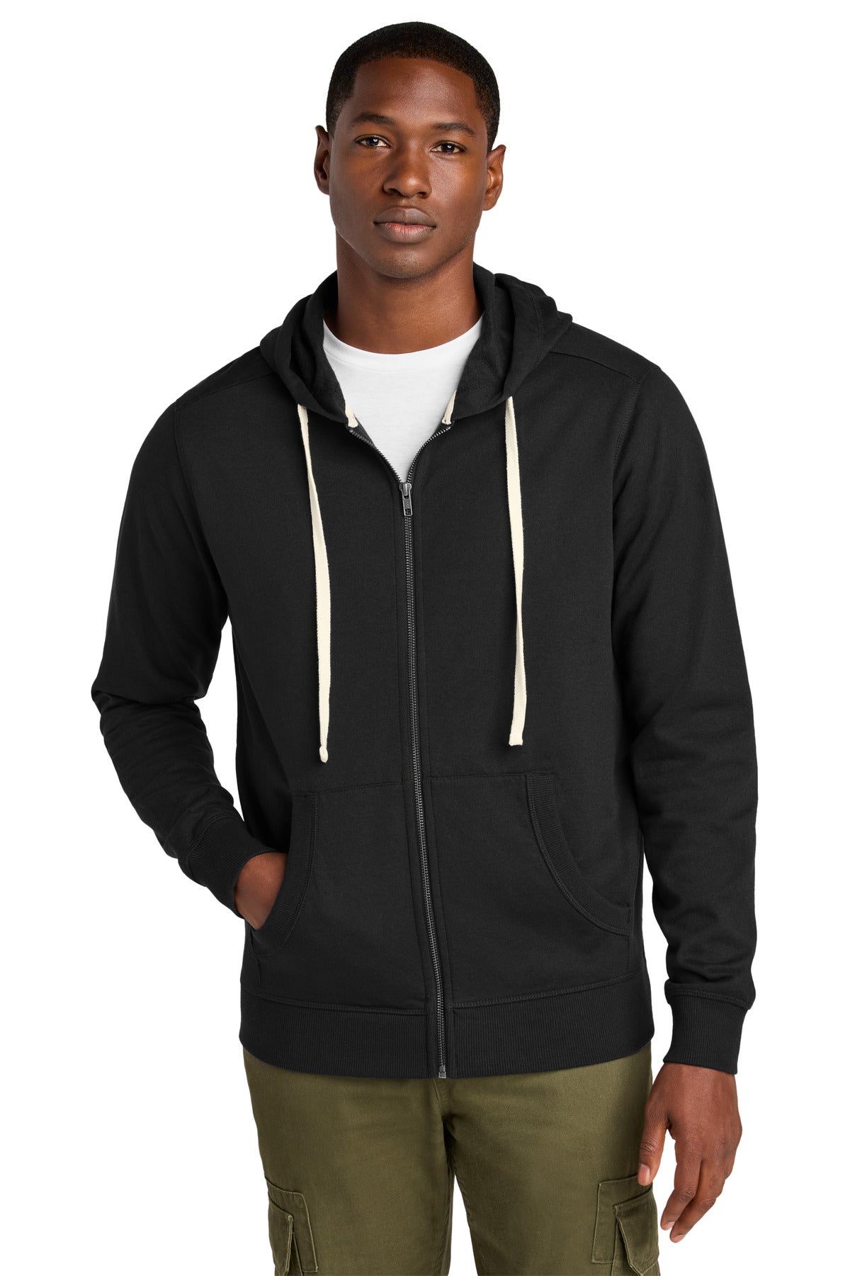 District Men's   Re-Fleece  Full-Zip Hoodie DT8102