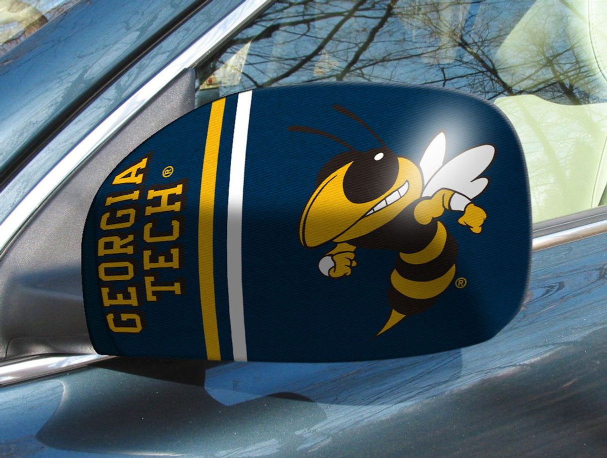 Fanmats Georgia Tech Yellow Jackets Mirror Cover Small Fan Gear NCAA Georgia Tech Yellow Jackets