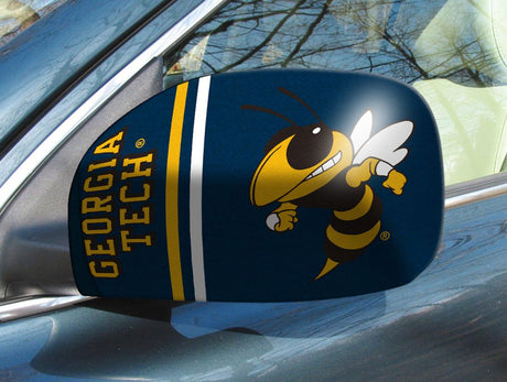 Fanmats Georgia Tech Yellow Jackets Mirror Cover Small Fan Gear NCAA Georgia Tech Yellow Jackets
